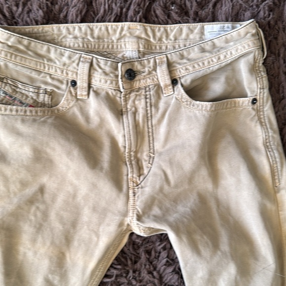 Diesel THAVAR slim skinny size 27 tan khaki jeans - Picture 3 of 15